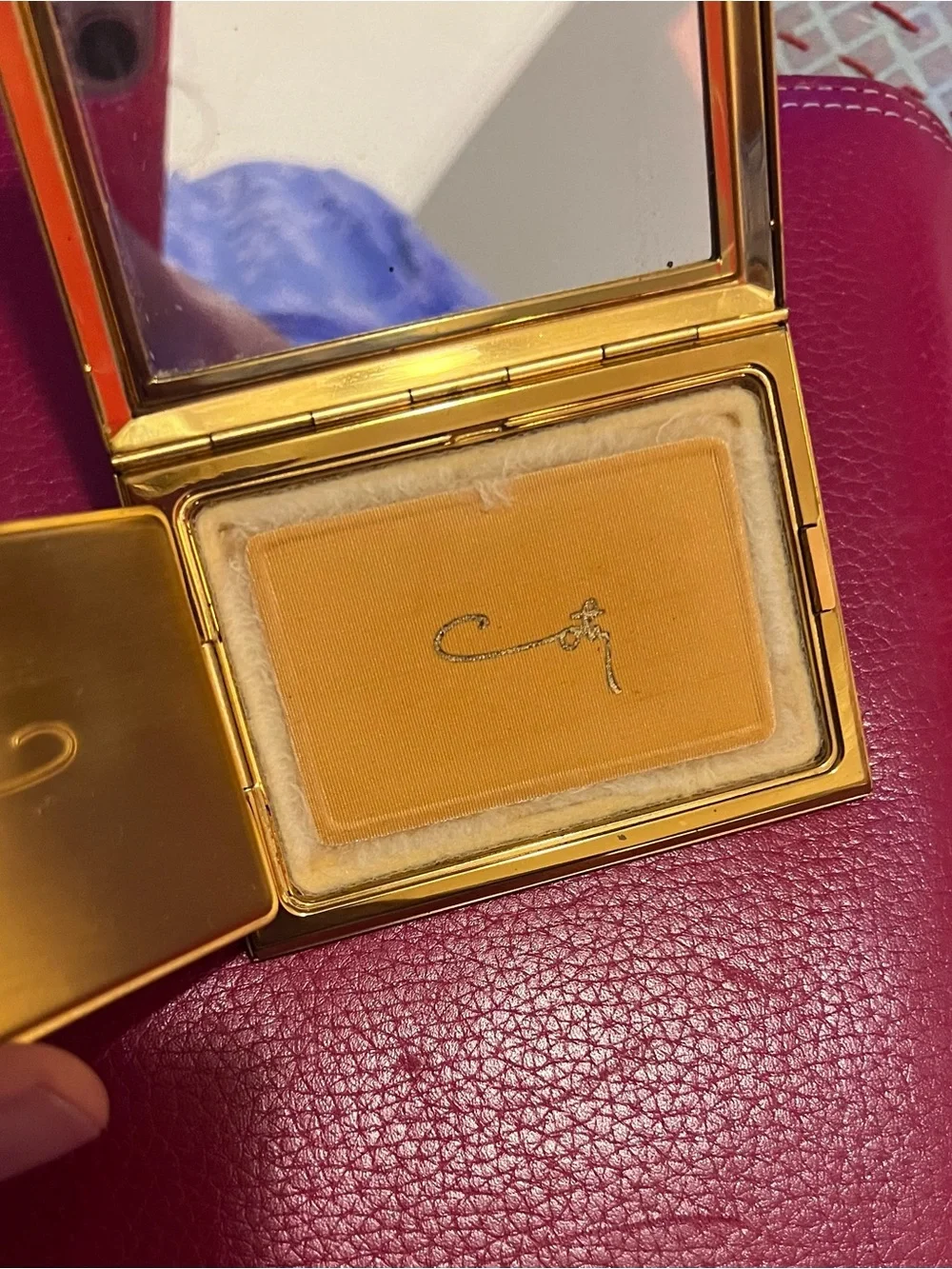 ✨ VINTAGE COTY GOLD COMPACT ✨ Original Puff Included!